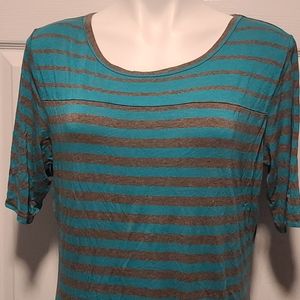 Lularoe striped long dress women's XL